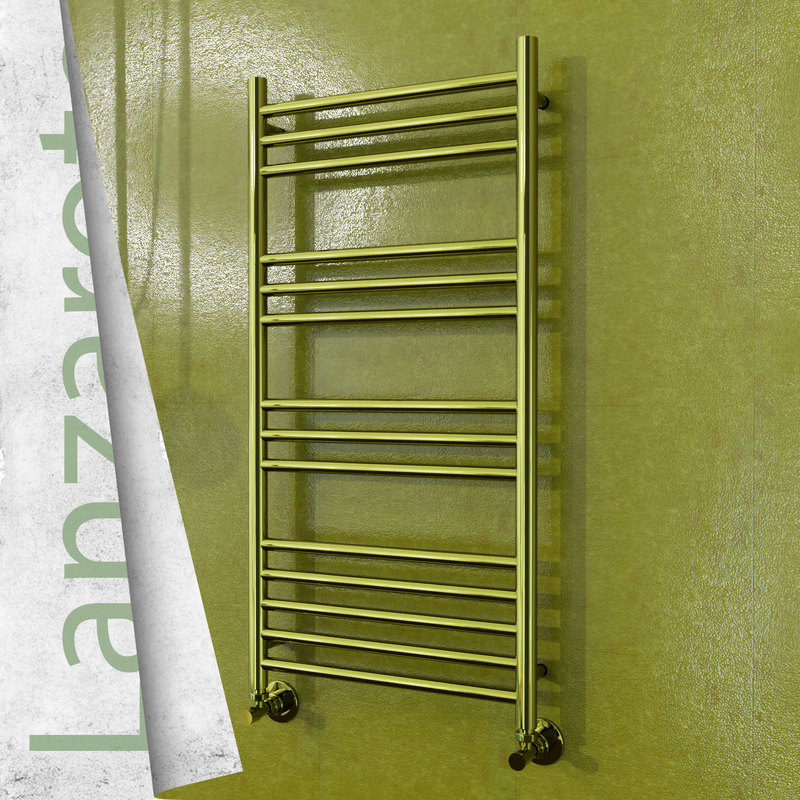 Lanzarote Decorative Towel Warmer 500x1000 (Stainless Steel) Gold