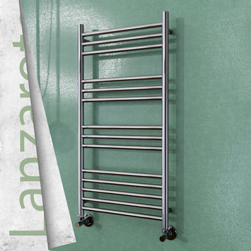 - Lanzarote Decorative Towel Warmer 500x1000 (Stainless Steel) Polished Finish  - Lanzarote Decorative Towel Warmer 500x1000 (Stainless Steel) Polished Finish