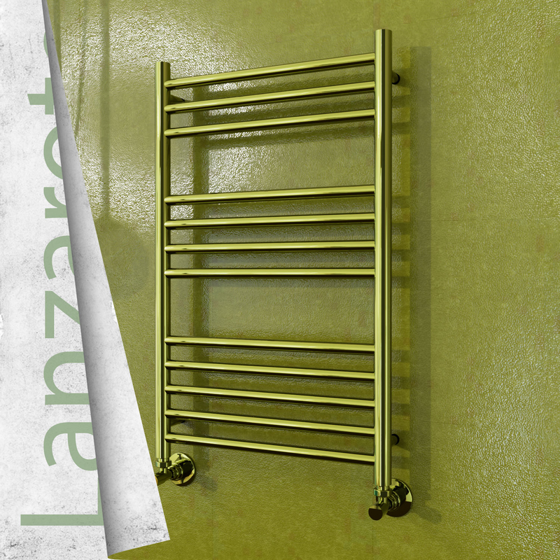 Lanzarote Decorative Towel Warmer 500x800 (Stainless Steel) Gold