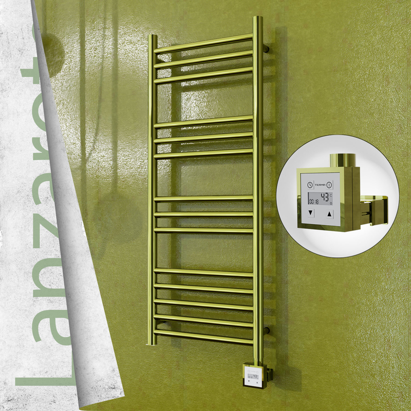 Lanzarote Electric Towel Warmer 400x1000 Gold Ktx3 200 W