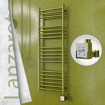 - Lanzarote Electric Towel Warmer 400x1200 Gold Ktx3 200 W  - Lanzarote Electric Towel Warmer 400x1200 Gold Ktx3 200 W