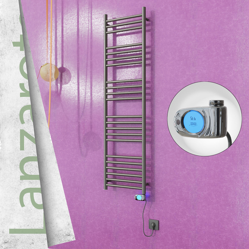 Lanzarote Electric Towel Warmer 400x1500 Satine Finish (Musa Thermostat) 300 W