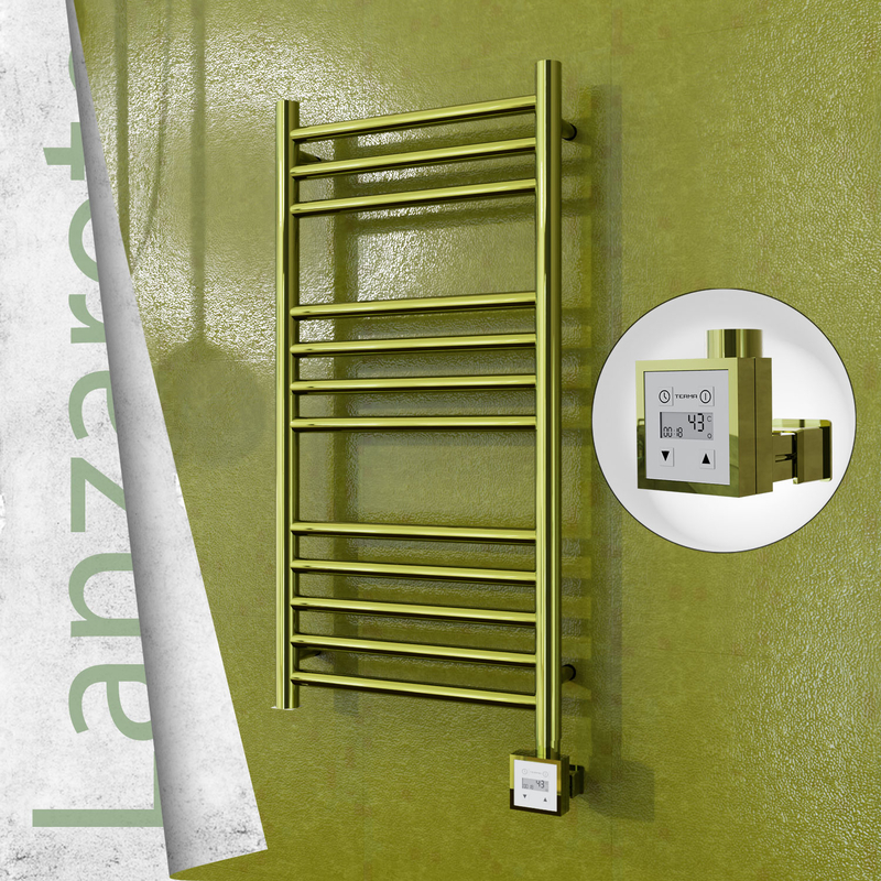 Lanzarote Electric Towel Warmer 400x800 Gold Ktx3 200 W