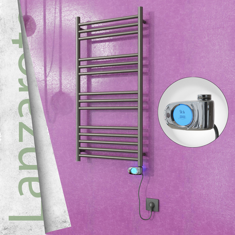 Lanzarote Electric Towel Warmer 500x1000 Satine Finish (Musa Thermostat) 200 W