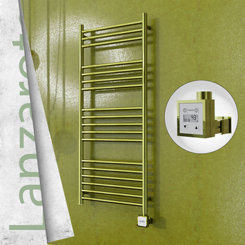  - Lanzarote Electric Towel Warmer 500x1200 Gold Ktx3 300 W
