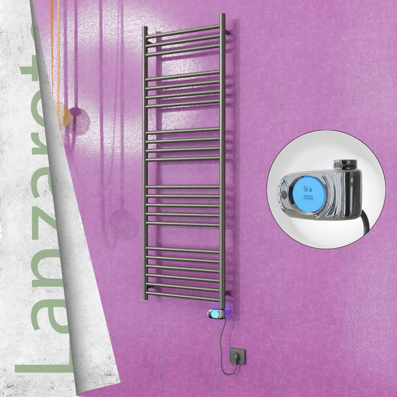 Lanzarote Electric Towel Warmer 500x1500 Satine Finish (Musa Thermostat) 300 W