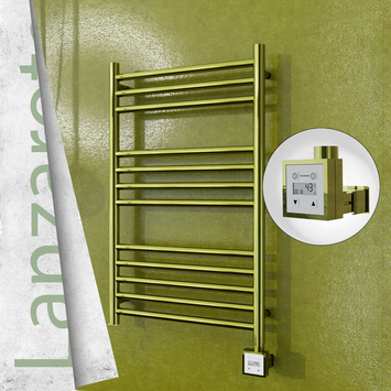 - Lanzarote Electric Towel Warmer 500x800 Gold Ktx3 200 W  - Lanzarote Electric Towel Warmer 500x800 Gold Ktx3 200 W