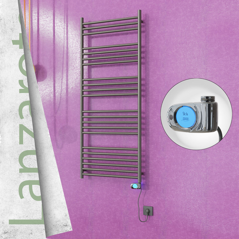 Lanzarote Electric Towel Warmer 600x1500 Satine Finish (Musa Thermostat) 300 W