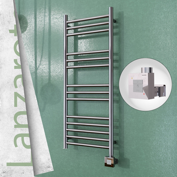 Radiva - Lanzarote Sèche Serviettes Electrique 400x1000 Finition de polissage Ktx1 200 Watt