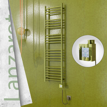  - Lanzarote Electric Towel Warmer 400x1500 Gold Ktx4 300 W (Spiral Cable)