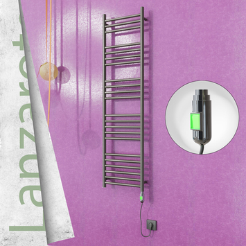 Radiva - Lanzarote Elektrikli Havlupan 400x1500 Satine Polisaj (On/Off Düğmeli) 300 W