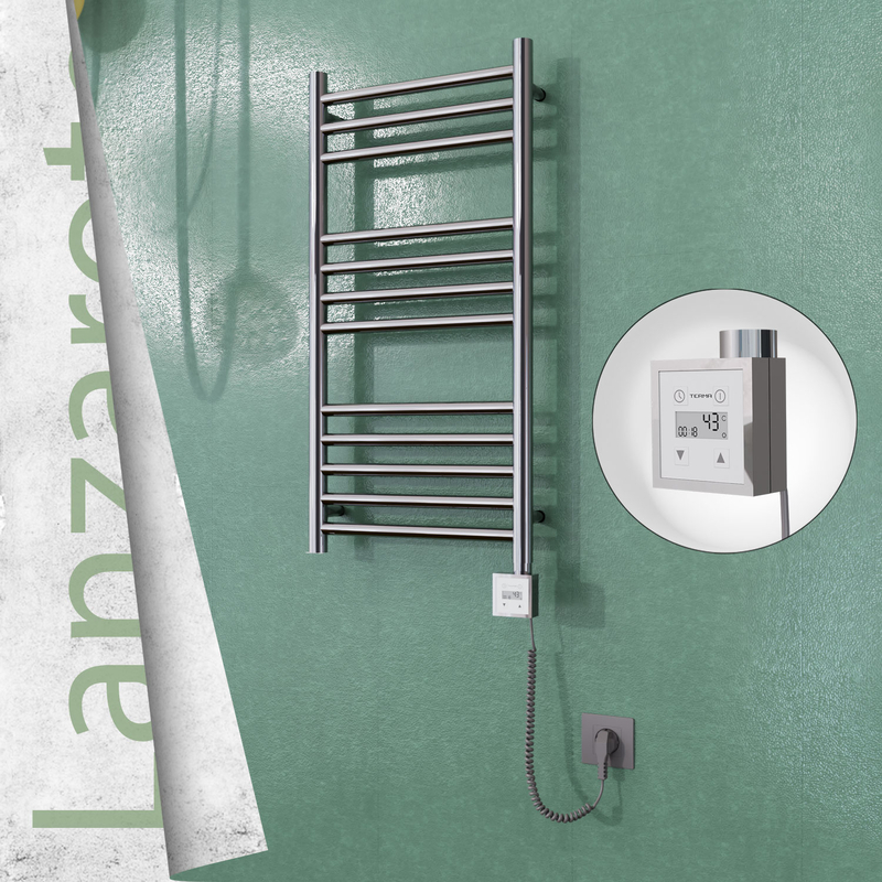 Lanzarote Sèche Serviettes Electrique 400x800 Finition de polissage Ktx3 200 Watt Câble en spirale