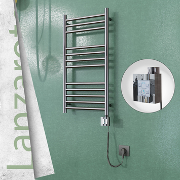  - Lanzarote Electric Towel Warmer 400x800 Mirror Finish Ktx4 200 W (Spiral Cable)