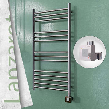 Radiva - Lanzarote Sèche Serviettes Electrique 500x1000 Finition de polissage Ktx1 200 Watt