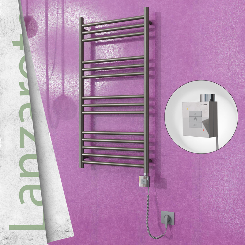 Lanzarote Sèche Serviettes Electrique 500x1000 Finition peinture satiné Ktx1 200 Watt Câble en spirale
