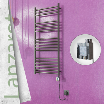  - Lanzarote Electric Towel Warmer 500x1200 Satine Finish Ktx4 300 W (Spiral Cable)