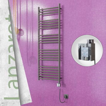  - Lanzarote Sèche Serviettes Electrique 500x1500 Finition peinture satiné Ktx4 300 Watt Câble en spirale