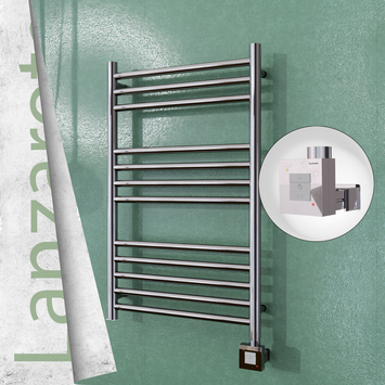 Radiva - Lanzarote Sèche Serviettes Electrique 500x800 Finition de polissage Ktx1 200 Watt