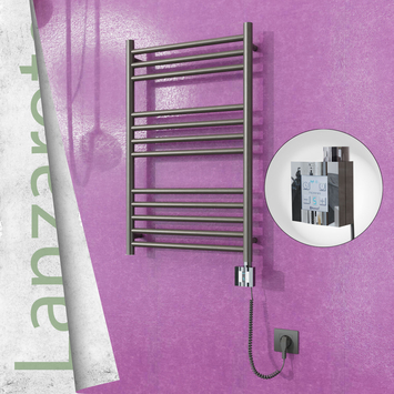 Radiva - Lanzarote Sèche Serviettes Electrique 500x800 Finition peinture satiné Ktx4 200 Watt Câble en spirale