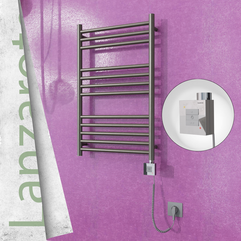 Lanzarote Sèche Serviettes Electrique 500x800 Finition peinture satiné Ktx1 200 Watt Câble en spirale