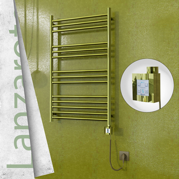 - Lanzarote Electric Towel Warmer 600x1000 Gold Ktx4 200 W (Spiral Cable)