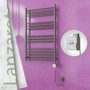  - Lanzarote Sèche Serviettes Electrique 600x1000 Finition peinture satiné Ktx3 300 Watt Câble en spirale