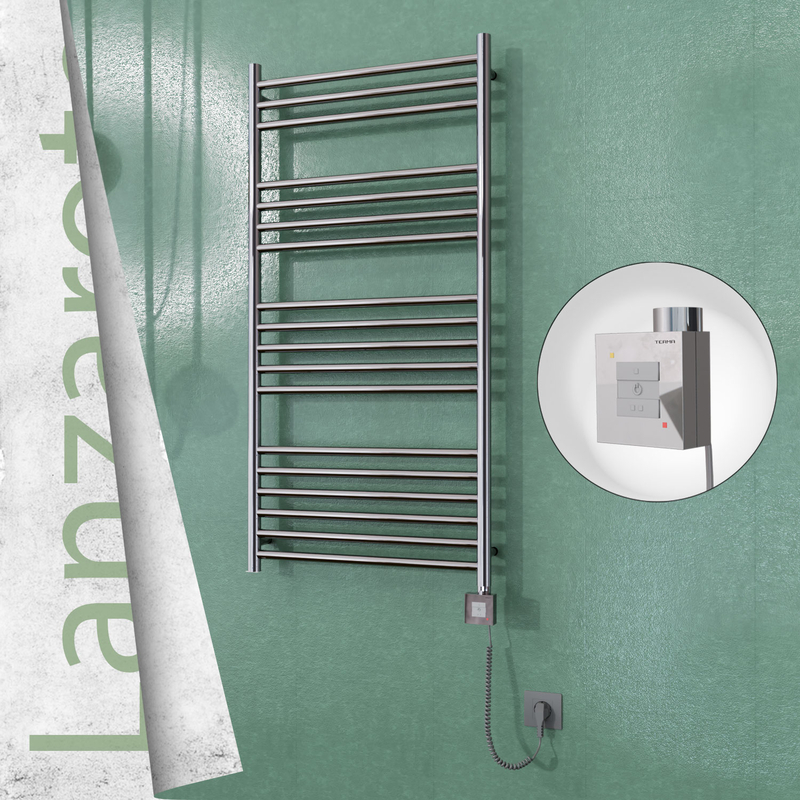Lanzarote Sèche Serviettes Electrique 600x1200 Finition de polissage Ktx1 300 Watt Câble en spirale