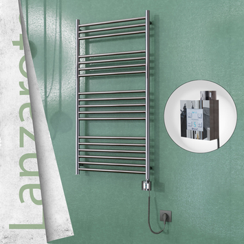  - Lanzarote Sèche Serviettes Electrique 600x1200 Finition de polissage Ktx4 300 Watt Câble en spirale