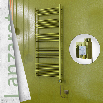 Radiva - Lanzarote Elektrikli Havlupan 600x1500 Altın (KTX4 Termostat) 600W Spiral Kablolu