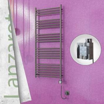  - Lanzarote Electric Towel Warmer 600x1500 Satine Finish Ktx4 300 W (Spiral Cable)
