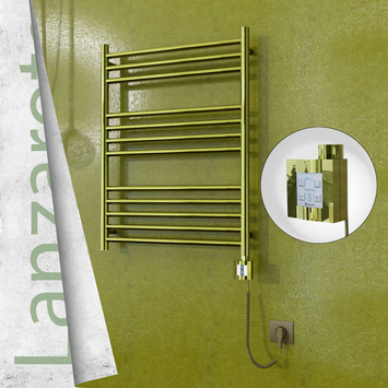  - Lanzarote Electric Towel Warmer 600x800 Gold Ktx4 200 W (Spiral Cable)