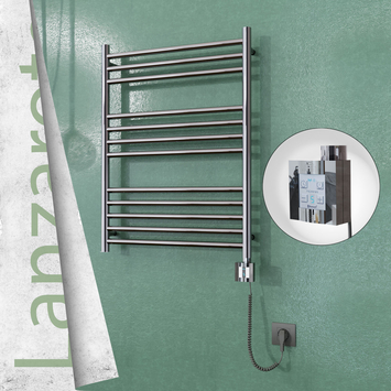 Radiva - Lanzarote Sèche Serviettes Electrique 600x800 Finition de polissage Ktx4 200 Watt Câble en spirale