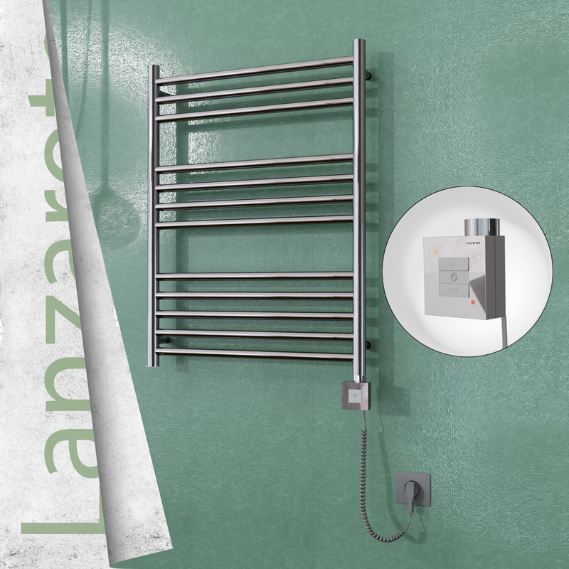 Lanzarote Sèche Serviettes Electrique 600x800 Finition de polissage Ktx1 200 Watt Câble en spirale