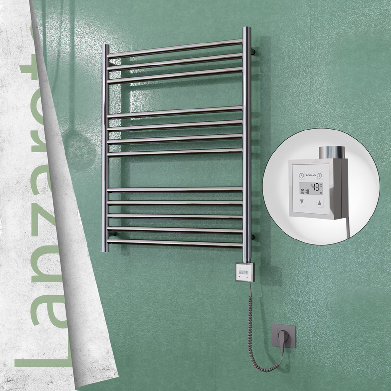Lanzarote Sèche Serviettes Electrique 600x800 Finition de polissage Ktx3 200 Watt Câble en spirale