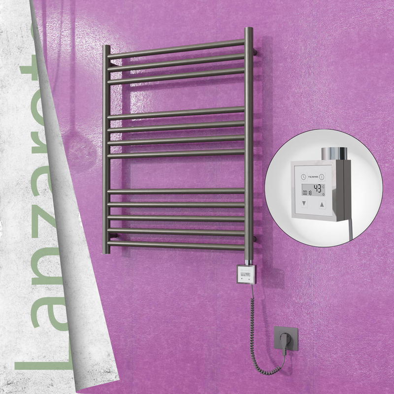 Lanzarote Sèche Serviettes Electrique 600x800 Finition peinture satiné Ktx3 200 Watt Câble en spirale