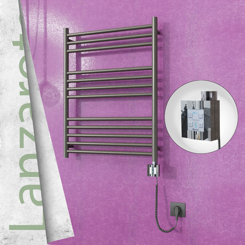 Lanzarote Sèche Serviettes Electrique 600x800 Finition peinture satiné Ktx4 200 Watt Câble en spirale