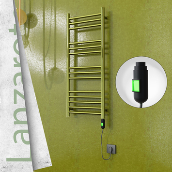 Radiva - Lanzarote Elektrikli Paslanmaz Çelik Havlupan 400x1000 Altın (On/Off Düğmeli) 200W