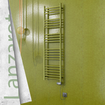 Radiva - Lanzarote Elektrikli Paslanmaz Çelik Havlupan 400x1500 Altın (Thesis Termostat) 300W
