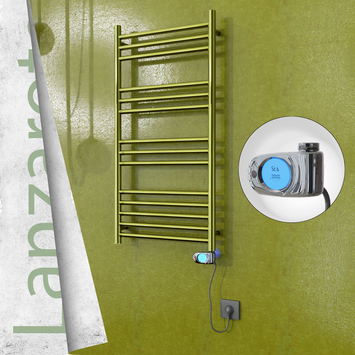 Radiva - Lanzarote Elektrikli Paslanmaz Çelik Havlupan 500x1000 Altın (Musa Termostat) 200W