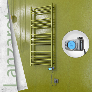 Radiva - Lanzarote Elektrikli Paslanmaz Çelik Havlupan 500x1200 Altın (Musa Termostat) 300W