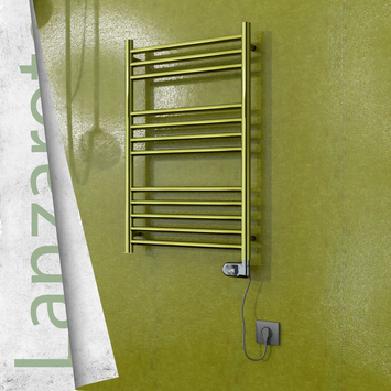Radiva - Lanzarote Elektrikli Paslanmaz Çelik Havlupan 500x800 Altın (Thesis Termostat) 200W