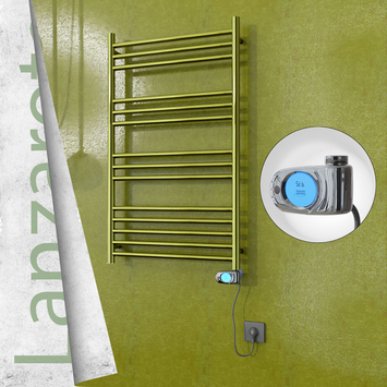 Radiva - Lanzarote Elektrikli Paslanmaz Çelik Havlupan 600x1000 Altın (Musa Termostat) 300W