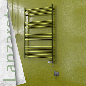Radiva - Lanzarote Elektrikli Paslanmaz Çelik Havlupan 600x1000 Altın (Thesis Termostat) 300W