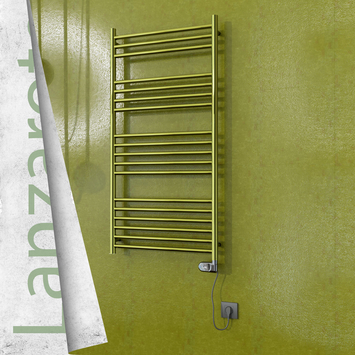 Radiva - Lanzarote Elektrikli Paslanmaz Çelik Havlupan 600x1200 Altın (Thesis Termostat) 300W