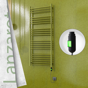 Radiva - Lanzarote Elektrikli Paslanmaz Çelik Havlupan 600x1500 Altın (On/Off Düğmeli) 600W