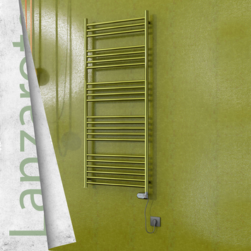 Radiva - Lanzarote Elektrikli Paslanmaz Çelik Havlupan 600x1500 Altın (Thesis Termostat) 600W