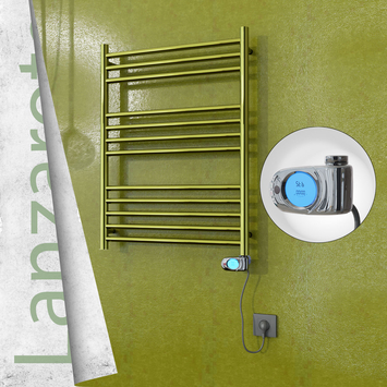 Radiva - Lanzarote Elektrikli Paslanmaz Çelik Havlupan 600x800 Altın (Musa Termostat) 200W