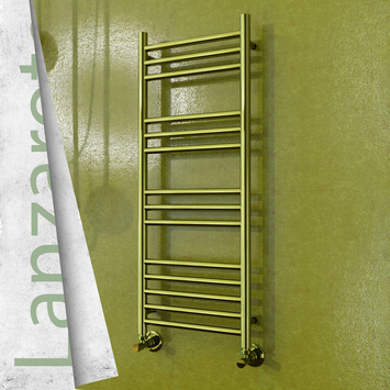 Radiva - Lanzarote Sèche Serviettes Décoratif 400x1000 (Acier Inoxydable) Or