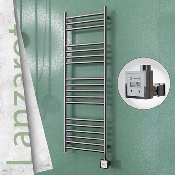Radiva - Lanzarote Sèche Serviettes Electrique 400x1200 Finition de polissage Ktx3 300 Watt