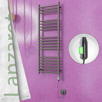 Radiva - Lanzarote Sèche Serviettes Electrique 400x1200 Finition peinture satiné (On/Off) 300 Watt